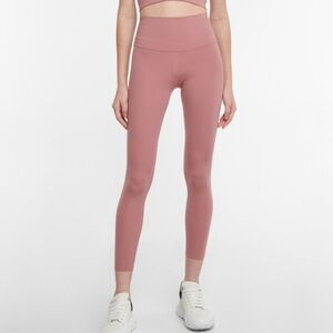 VARLEY Active Leggings High Waist Yoga Pants‎ Athletic Workout Mauve Cropped